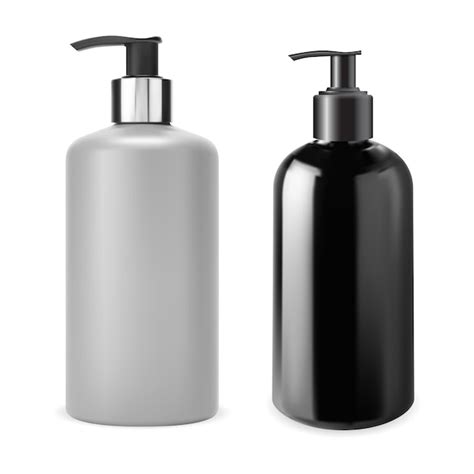 Premium Vector Pump Bottle Shampoo Dispenser Bottle Mockup Set Black