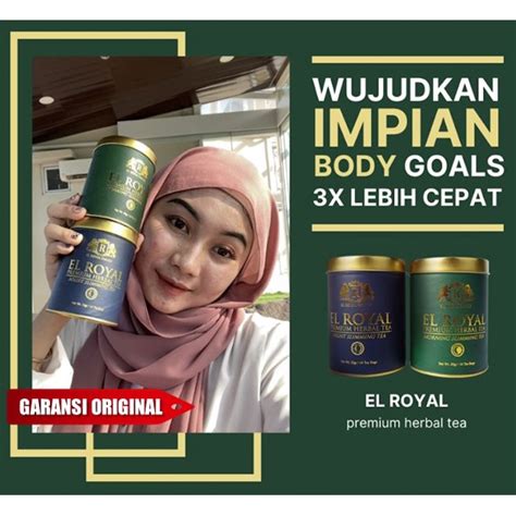 Jual El Royal Tea Premium Herbal Teh Pelangsing Teh El Royal Untuk Pria