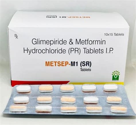 Metsep M Sr Metformin Hydrochloride Mg Glimepiride Mg