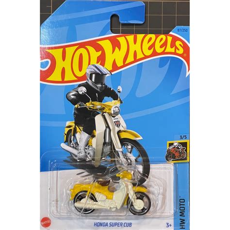 風火輪 Hot Wheels Q A 本田 摩托車 HONDA SUPER CUB 蝦皮購物