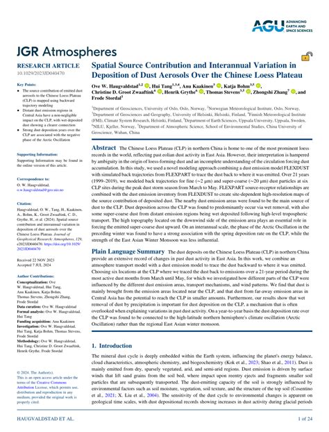 Pdf Spatial Source Contribution And Interannual Variation In