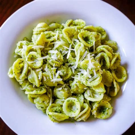 Classic Pesto Orecchiette The Best Homemade Pesto Recipe