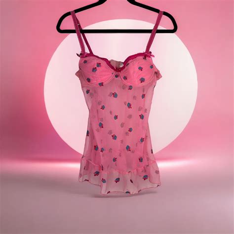 Victorias Secret Lingerie Chemise Pink Cupcakes Shee Gem