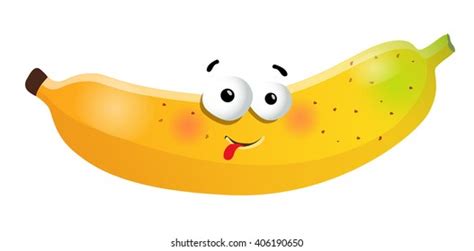 Fun Cute Bunch Banana Cartoon Characters Stock Vector Royalty Free