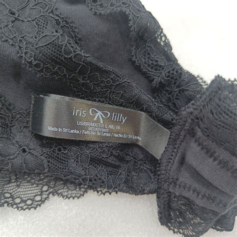 Damen Unterwäsche Iris Lilly 5er Pack Schwarz Spitze Tanga Panties eBay