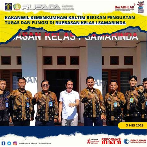 Kakanwil Kemenkumham Kaltim Berikan Penguatan Tugas Dan Fungsi Di