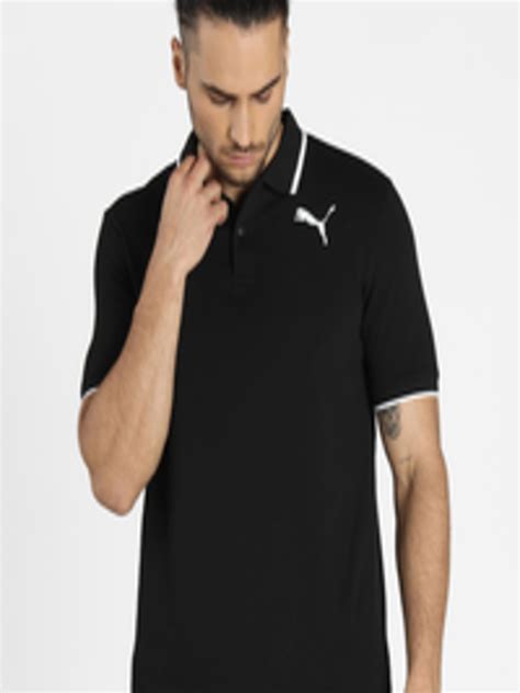 Buy Puma Men Black Polo Collar Running T Shirt Tshirts For Men 15733846 Myntra