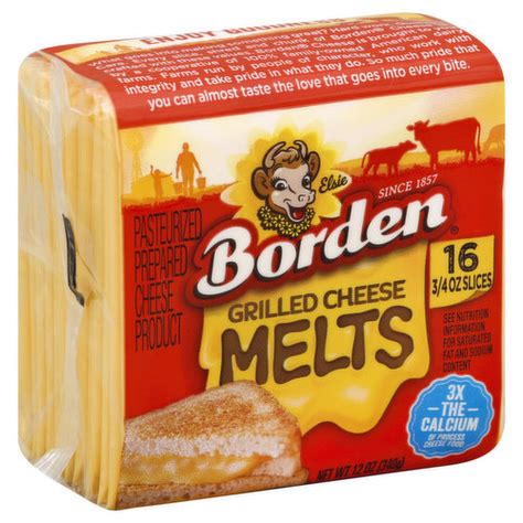 Borden Cheese Product Pasteurized Prepared Grilled Cheese Melts