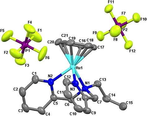 Single Crystal Structure Of Complex Drawn At Thermal Ellipsoid