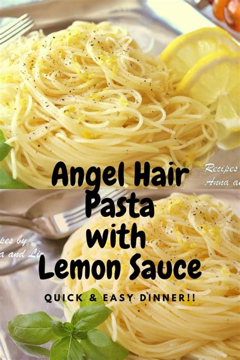 Angel Hair Pasta With Lemon Sauce 2 Sisters Recipes By Anna And Liz