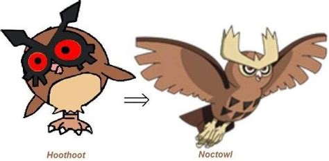 Hoothoot Evolution Pokemon Mario Characters Evolution