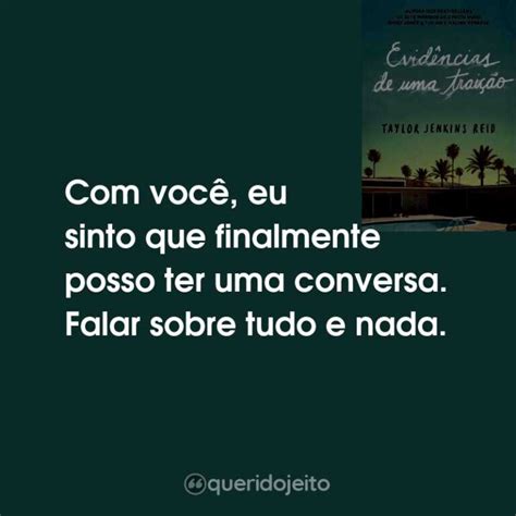 Evidências de uma Traição Livro Frases Perfeitas Querido Jeito