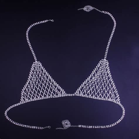 Shihan Sexy Bra And Thong For Women Underwear Set Rhinestone Hollow