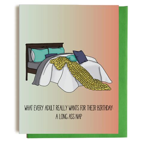 Birthday Nap Card Greetings From Bergen Place Outer Layer