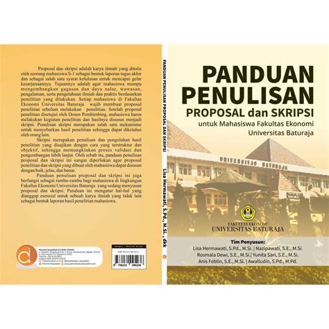 Jual Buku Panduan Penulisan Proposal Dan Skripsi Original Penerbit