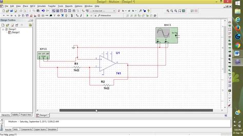 Single Stage Ce Amplifier Multisim