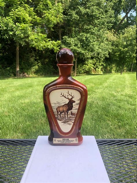 Jim Beam Elk Decanter Vintage Jim Beam Deer Bottle Elk Etsy