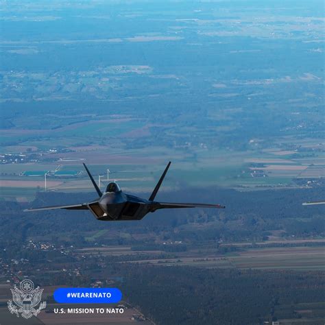 Us Mission To Nato On Twitter A U S Air Force F Raptor Flies