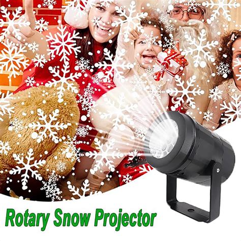 Christmas Snowflake Light Projector Indoor Outdoor Holiday Projector