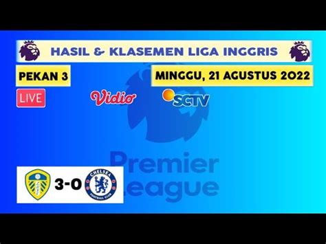 Hasil Liga Inggris Tadi Malam Leeds Vs Chelsea Klasemen Epl