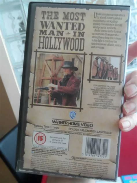 PALE RIDER CLINT EASTWOOD Spaghetti Western VHS Video Good Condition