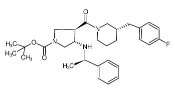 Ácido 3R 4S 3 S 3 4 fluorobencil piperidina 1 carbonil