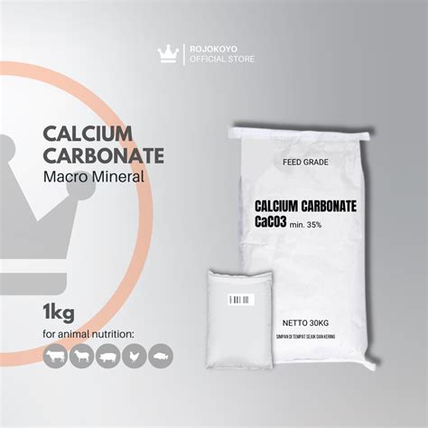 Jual Calcium Carbonate Caco3 Feed Grade Shopee Indonesia