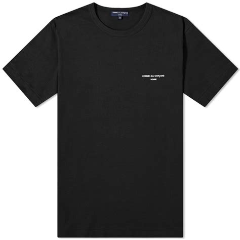 Comme Des Garçons Homme Logo T Shirt Black End Gb