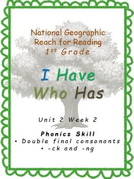 St Grade National Geographic Reach For Reading U W I Have Who Has