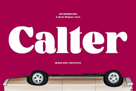 Calter Serif Bold Display Font Design Cuts