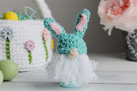 Gnome Bunny Egg Cozy Free Crochet Pattern Nana S Crafty Home