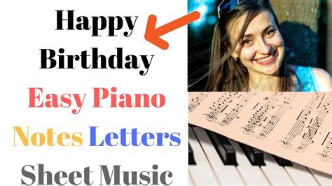 Happy Birthday Piano Tutorial Easy Slow Beginner Letters Youtube