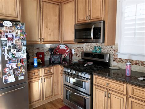 Red Tile Backsplash Complete Custom Tiling