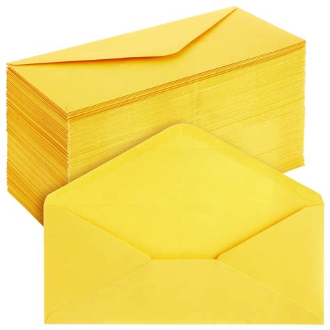 Pack Yellow Envelopes Bulk With Gummed Seal For Party