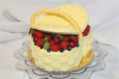 Basket Full Of Fruit Decorated Cake By Sugar Witch Cakesdecor