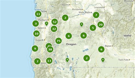 Map Oregon Campgrounds - Map Of Counties Around London