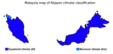 Malaysia map of Köppen climate classification | Paises