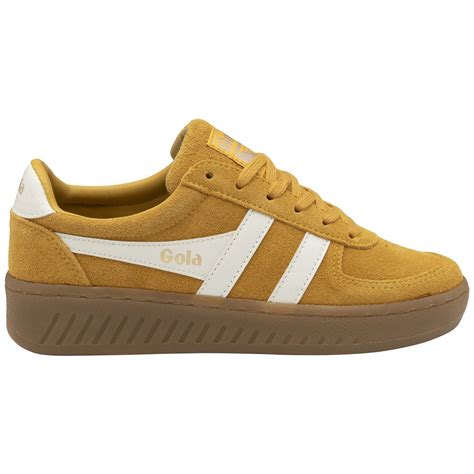 Buy Gola Women S Grandslam Suede Sneakers In Sun White Online At Gola