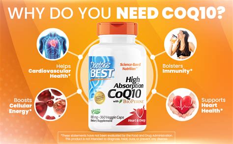 Amazon Doctor S Best High Absorption CoQ10 With BioPerine Gluten