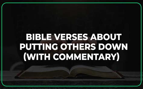 25 Bible Verses About Putting Others Down With Commentary Scripture Savvy