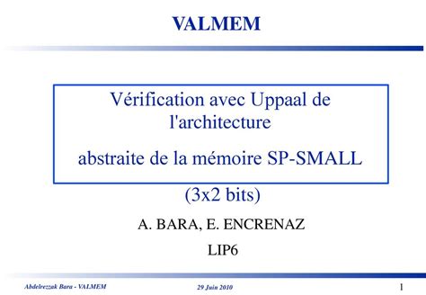 Vérification avec Uppaal de l architecture ppt télécharger