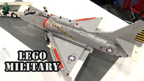 Lego A 4 Skyhawk Cold War Era Airplane Brickfair Virginia 2017 Youtube