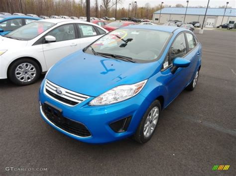 2012 Blue Candy Metallic Ford Fiesta Se Sedan 63780938 Photo 2 Car Color