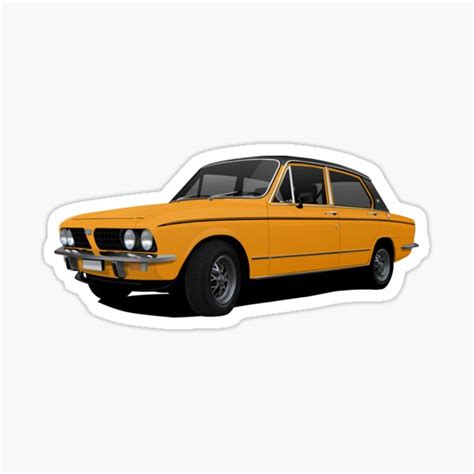 Triumph Dolomite Sprint Orange Illustration Sticker For Sale By