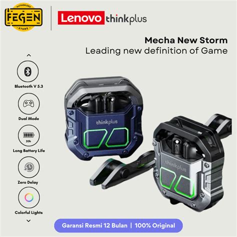 Jual Thinkplus Lenovo XT81 Mecha Wireless Gaming Headset Bluetooth 5 3