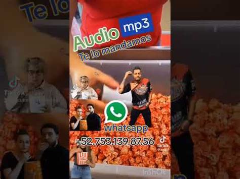 anuncio para vender palomitas contáctanos por whatsapp YouTube