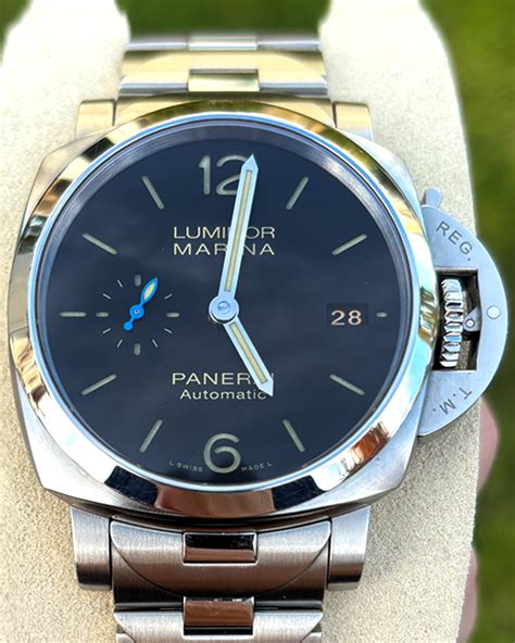 Panerai Luminor Marina 1950 3 Days 42mm Black Dial Steel Bracelet Pam