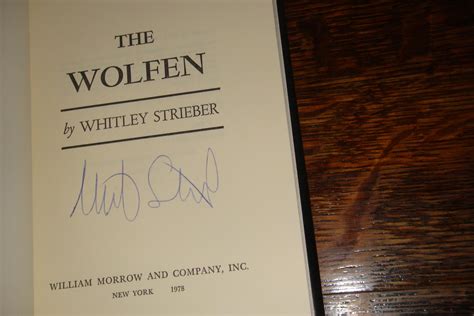 THE WOLFEN Signed 1st By Strieber Whitley Fine Hardcover 1978 1st