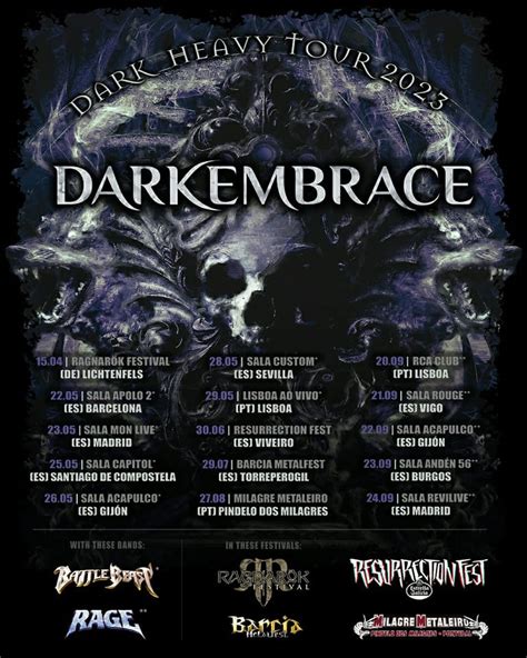 DARK EMBRACE Presenta Sus Primeras Fechas Para Presentar Dark Heavy Metal