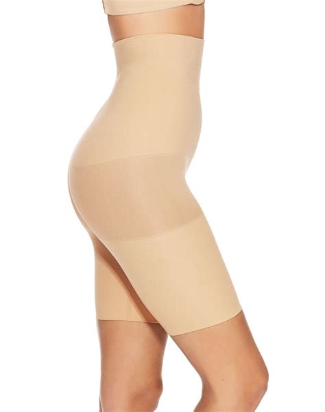 Nwt Maidenform Sz L Tummy Control Seamless High Waist Thigh Slimmer 12622 Nude Ebay